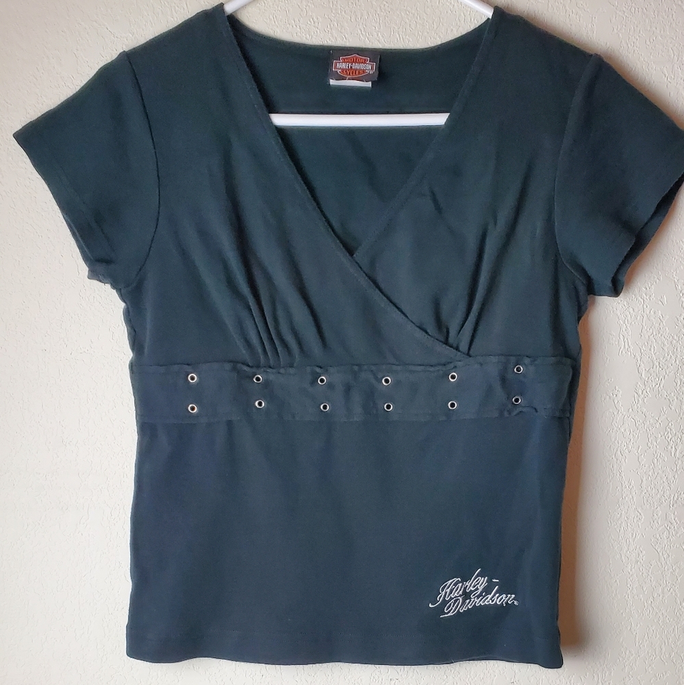 Harley Davidson Denver Women's Black Shirt Size Medium